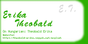 erika theobald business card